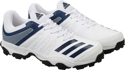 

ADIDAS HOWZAT IND Cricket Shoes For Men(White, Ftwwht/mysblu