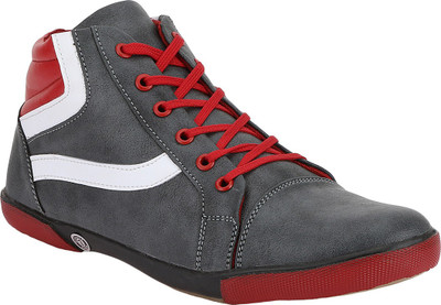 

BJOS Stylish, Casuals, Outdoor Sneakers For Men(Grey, White