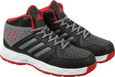 

ADIDAS BASECUT Basketball Shoes For Men(Black, Cblack/visgre/scarle