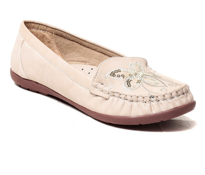 

MSC Loafers For Women(Tan, Cream