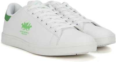 Santa Monica Sneakers For Men(White, Green