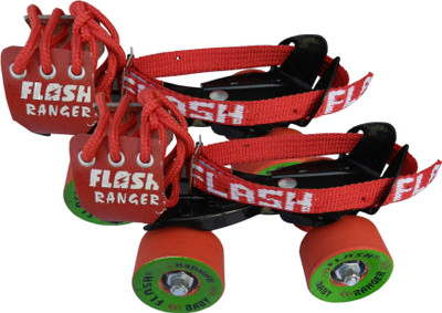 

Flash Small kids size training Quad Roller Skates - Size 3-6 UK(Multicolor)
