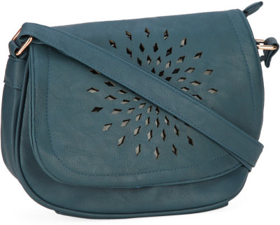 

People Women Casual Blue PU Sling Bag