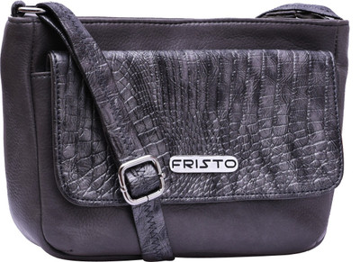 

Fristo Women Casual Grey PU Sling Bag