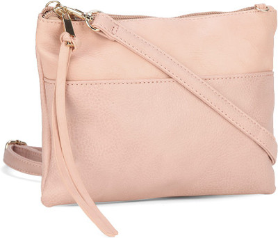 

People Women Casual Pink PU Sling Bag