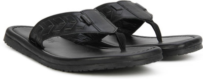 

Woodland Leather Flip Flops, Black