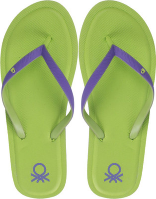 

United Colors of Benetton Flip Flops, Lime