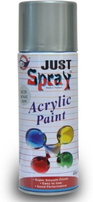 Just Spray HEAT RESSTANCE SILVER UPTO 600 C/1200 F Acrylic Spray Paint 400 ml(Pack of 1)