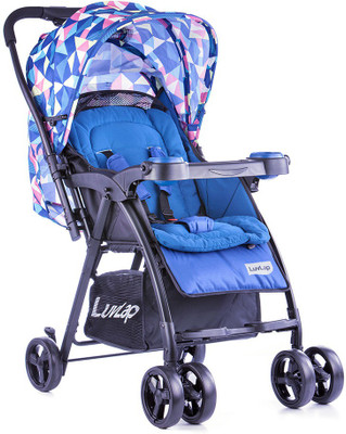 

LuvLap Joy Baby Stroller - Printed Blue Stroller(3, Blue)