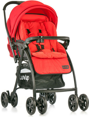 

LuvLap Grand baby Stroller - Red Stroller(3, Red, Black), Black;red