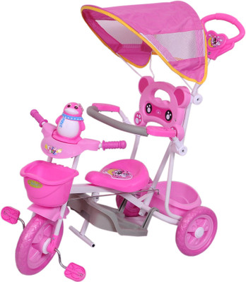 

BabyGo BabyGo Musical Penguin Kids Tricycle with Shade & Parental Control Pink babygo_528 Tricycle(Pink), Blue