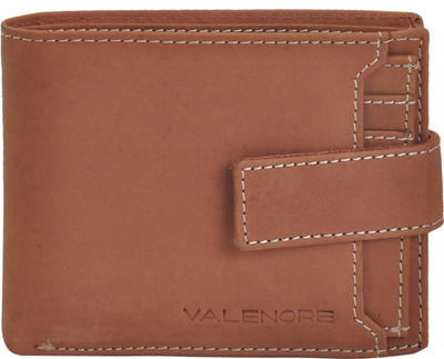 

VALENORE Men Tan Genuine Leather Wallet(5 Card Slots)