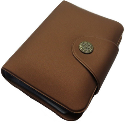 

sunrays Men Tan Artificial Leather Card Holder(12 Card Slots), Ochae