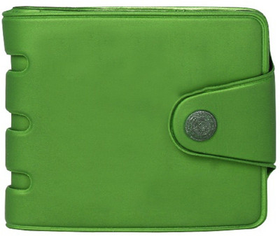 

UROOJ Men Green Plastic, Canvas Wallet(6 Card Slots)