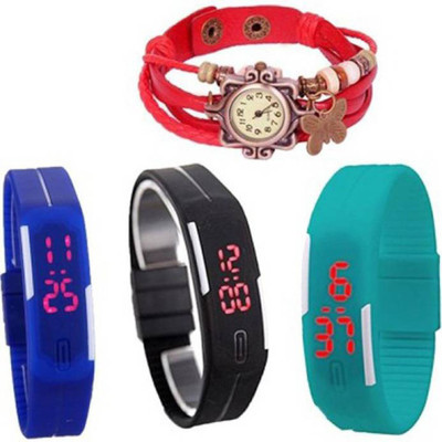 Rokcy Dori & Led Analog-Digital Watch - For Boys & Girls' Analog-Digital Watch  - For Girls   Watches  (Rokcy)