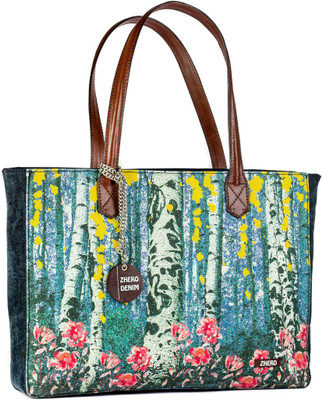 Zhero Denim Woods Waterproof Shoulder Bag(Blue, 3 inch)