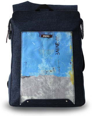 

Zhero Denim Helix vintage Waterproof Backpack(Blue, 1 inch)