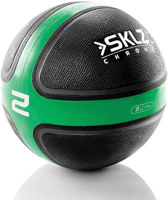 

SKLZ 2 Pound Medicine Ball(Weight: 0.9 Kg, Green, Black)