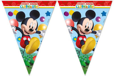 

Disney Mickey Mouse Club House Triangle Flag Banner (9 Flags) - BV81515 - 1Pc Banner(3.5 ft, Pack of 1)