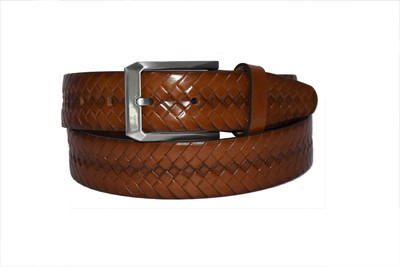 Pellezzari Men Casual Tan Genuine Leather Belt