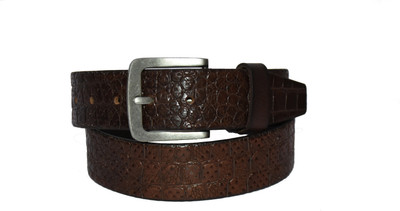 

Pellezzari Men Casual Brown Genuine Leather Belt