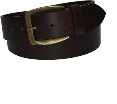 

Pellezzari Men Casual Brown Genuine Leather Belt