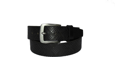 

Pellezzari Men Casual Black Genuine Leather Belt