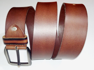 

Hommes & Femmes Men Casual Brown Genuine Leather Belt