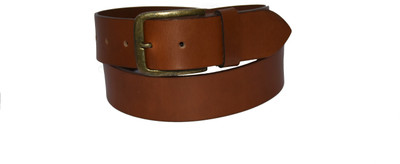 

Pellezzari Men Casual Tan Genuine Leather Belt