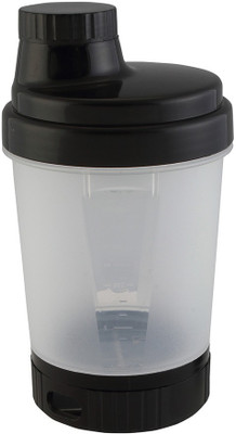 

Premsons Plastics Super Shaker small with storage and pill organizer 400 ml Shaker(Pack of 1, White)