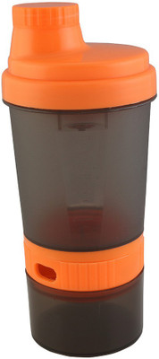 

Premsons Plastics Super Shaker small with storage and pill organizer 400 ml Shaker(Pack of 1, Brown)