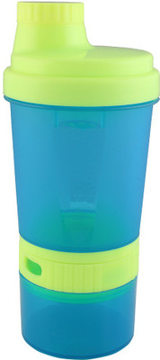 

Premsons Plastics Super Shaker small with storage and pill organizer 400 ml Shaker(Pack of 1, Blue)