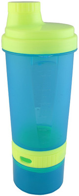 

Premsons Plastics Super Shaker small with storage and pill organizer 600 ml Shaker(Pack of 1, Blue)