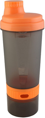 

Premsons Plastics Super Shaker small with storage and pill organizer 600 ml Shaker(Pack of 1, Brown)