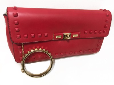 

Nirang Party Red Clutch