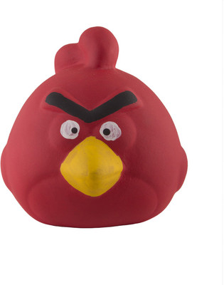 

Shabana Art Potteries Handmade Terracotta\Clay Angry Bird Bank Coin Bank(Red)