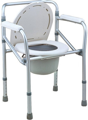 

TRM 307 Commode Chair(White, Brown)