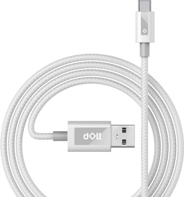 

DOTT STARK-3 USB Type C Cable(All Phones With Type C port, White, Sync and Charge Cable)