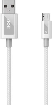 DOTT STARK-WHITE Micro USB Cable(ALL ANDROID MOBILE, White, Sync and Charge Cable)