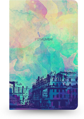 

inkFlap A5 Journal(FlapBook Thin Premium Plain Notebook - I Love Mumbai, Multicolor)