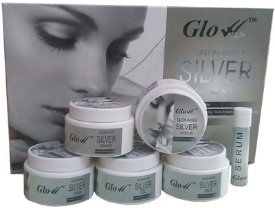 

Glow Right SILVER FACIAL KIT 310 g(Set of 6)