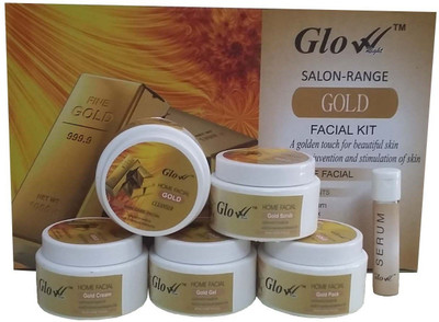 

Glow Right GOLD FACIAL KIT 310 g(Set of 6)