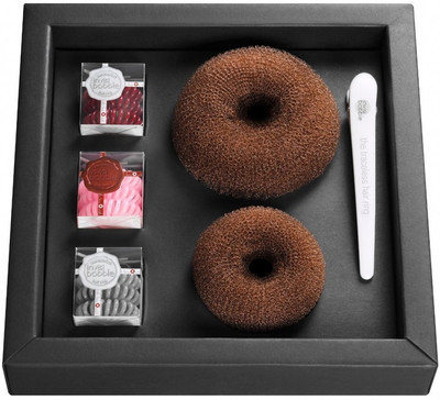 

INVISIBOBBLE Hair Styling Box, Bun, Hair Clip, Rubber Band(Brown, Black, Pink, Red)