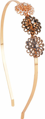 

KAZZO Gold Hair Accessories Hair Band(Gold)