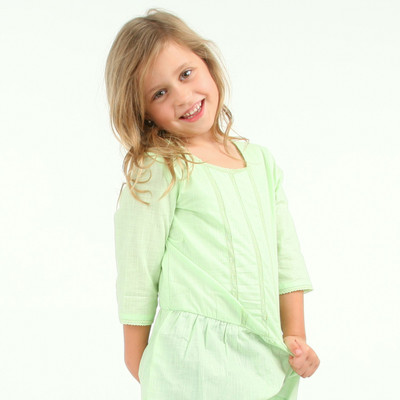 

Cherry Crumble California Girls Midi/Knee Length Casual Dress(Light Green, Full Sleeve