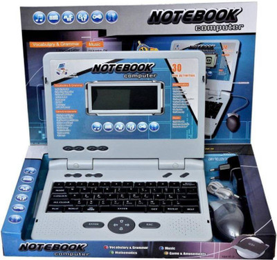 

Plutofit Plutofit EDUCATIONAL KIDS NOTEBOOK COMPUTER WITH 30 FUN ACTIVITIES(Grey)