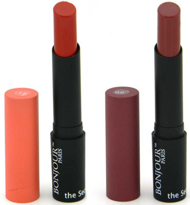 

Coat Me Bonjour Paris Super-Matt Lipstick - Red/Brown Combo(Multicolor, 7 g)