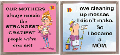 

Thoughtroad STRANGEST CLEANING MOM Fridge Magnet Pack of 2