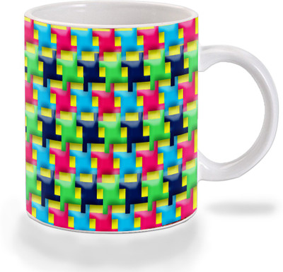 Mooch Wale Mooch Wale Multicolor Ceramic Ceramic Coffee Mug(325 ml)