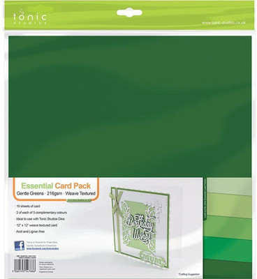 

craftsneed TONIC STUDIO PRINTED 12X12 Multipurpose Paper(Set of 1, Green)